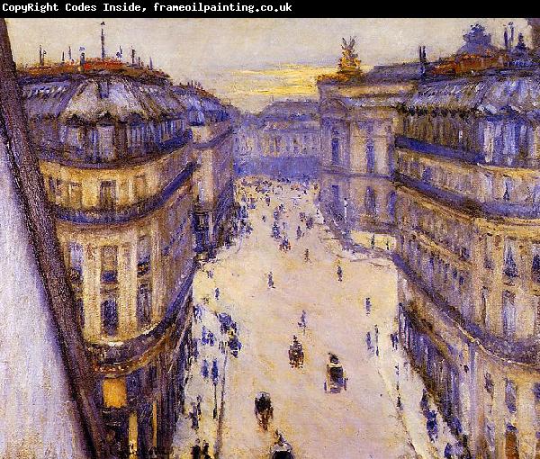 Gustave Caillebotte Rue Halevy, vue d'un sixieme etage